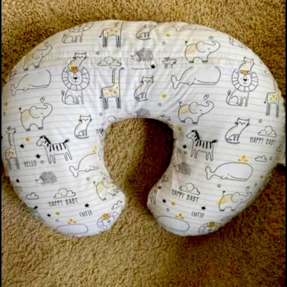 Boppy Nursing Pillow with cover - animals, safari, zoo theme
